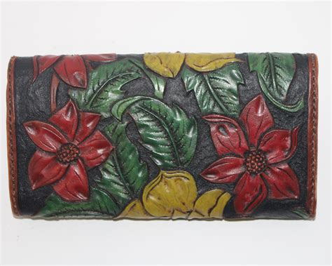 Womans Painted Wallet - Simoncic Leather