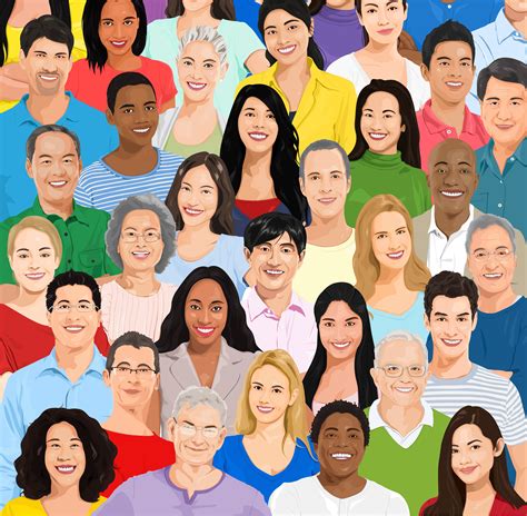 Illustration of diverse people - Download Free Vectors, Clipart ...