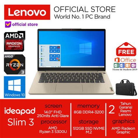 Laptop Lenovo Amd Ryzen 3 5300U - duta Teknologi