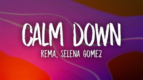 Calm Down Remix Lyrics