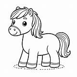 Cartoon Horse Coloring Page  4 Free Printable Pages sketch template
