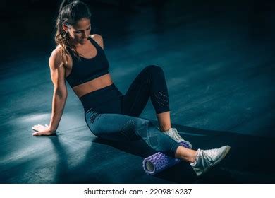 Using Foam Roller Muscle Fascia Stretching Stock Photo 2209816237 | Shutterstock