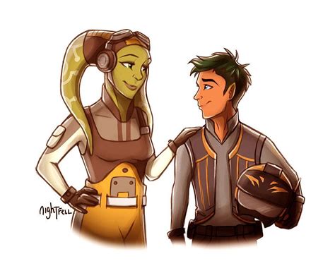 Hera and Jacen by NightFell on DeviantArt | Star wars artwork, Star ...