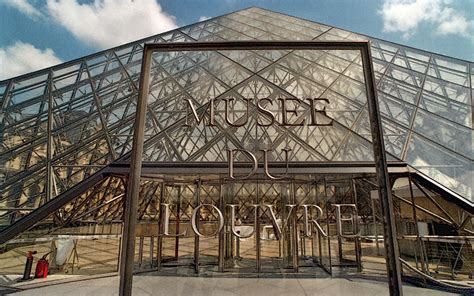 The main entrance to the Louvre Museum