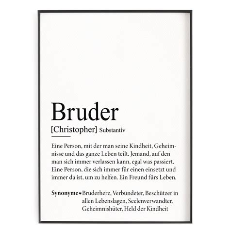 Bruder Definition – vonHerzen Shop