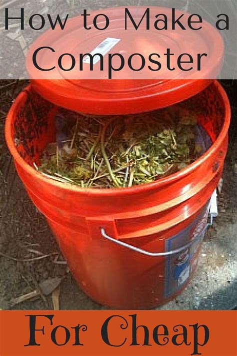 How to Make Your Own Composter for Cheap | Garden compost, Composter, Compost