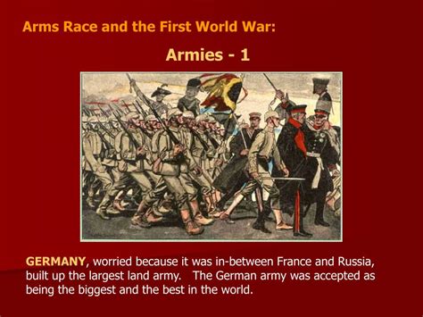 PPT - Arms Race and the First World War: Essential Background - 1 ...