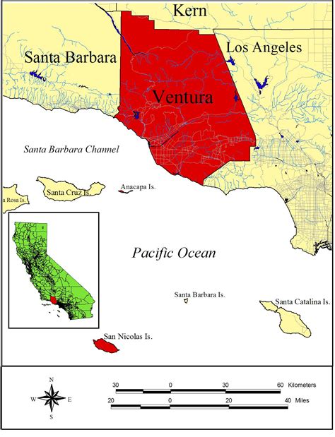 Map Of Ventura County California - Maps For You