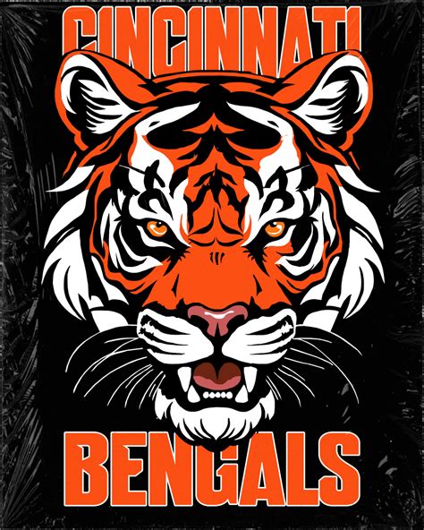 Modernized Cincinnati Bengals "Tiger" logo | Cincinnati bengals ...