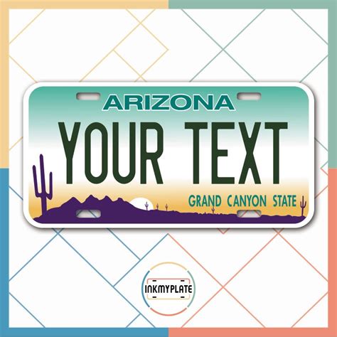 Personalized ARIZONA License Plate for Cars, Trucks, Motorcycles, Bicy ...