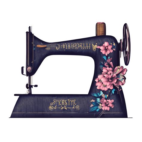 Vintage Sewing Machine Graphic · Creative Fabrica