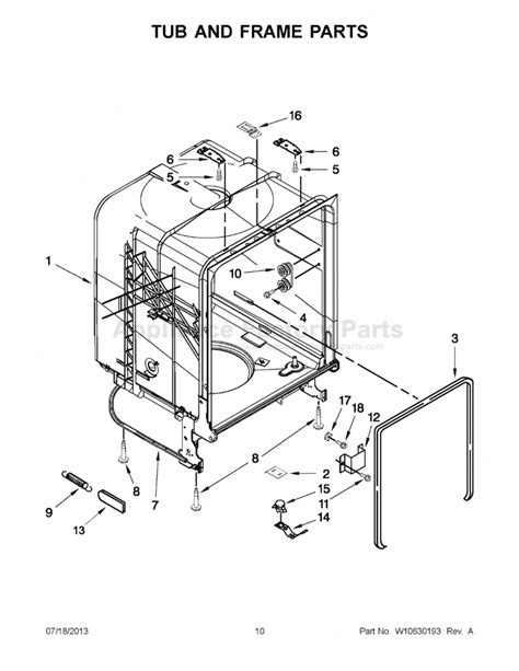 Amana Dishwasher Parts Diagram