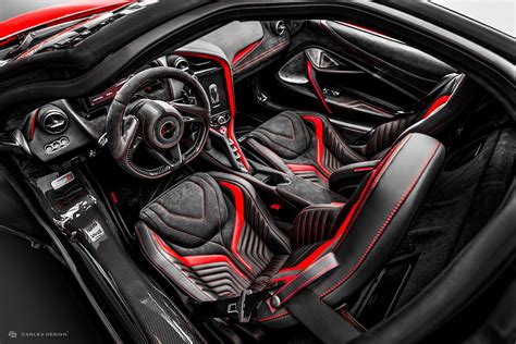 McLaren 720S Red - Interior factory - Carlex Design