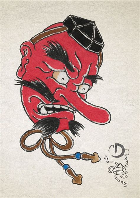 Tengu rojo - serie Tengu | Arte japonés tradicional, Tatuajes japoneses tradicionales, Arte de ...