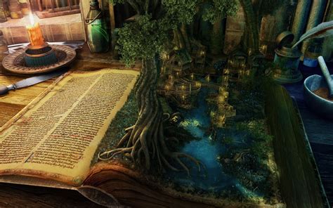 River surrounded with tree artwork, fantasy art, digital art, books, artwork HD wallpaper ...