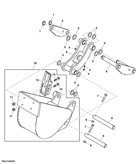 260 - BACKHOE BUCKET EPC John Deere M121702 AG CCE online :: AVS.Parts