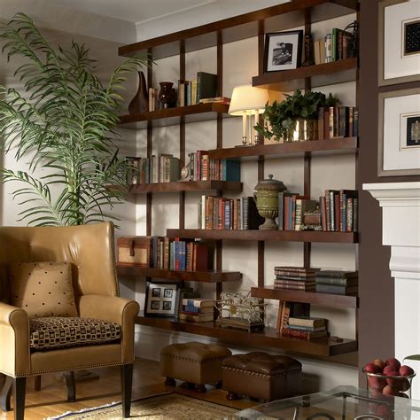 Home library wooden shelves | Shelves, Shelving systems, Glass cabinet ...