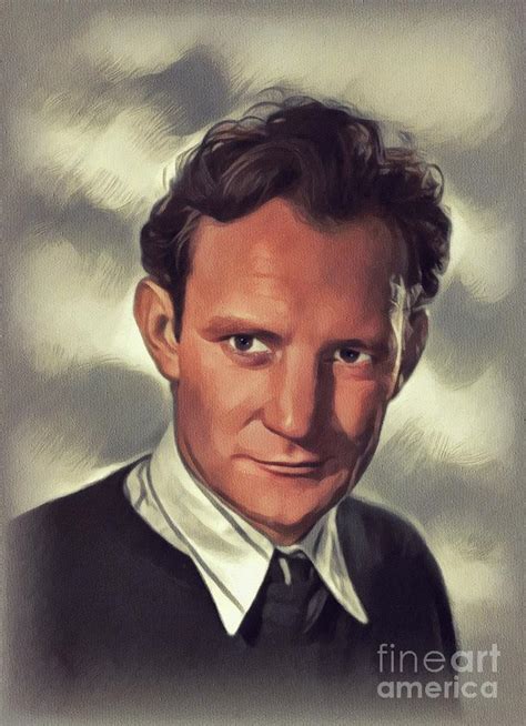 Trevor Howard, Vintage Actor Painting by Esoterica Art Agency - Pixels