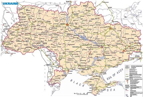 UKRAINE - GEOGRAPHICAL MAPS OF UKRAINE ~ Klima Naturali™