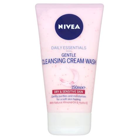 NIVEA Gentle Cleansing Cream Wash for Dry & Sensitive Skin - Reviews ...