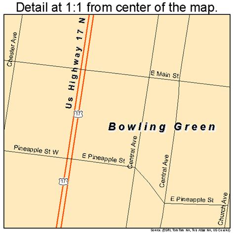 Bowling Green Florida Street Map 1207775