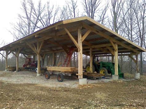 Timberframe Woodshed | Sawmill shed, Timber frame, Wood shed