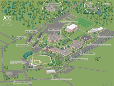 University Of Jamestown Campus Map