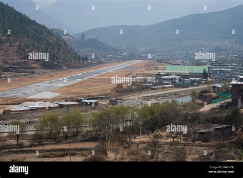 Bhutan, Paro. Paro Airport, is the only international airport in the ...