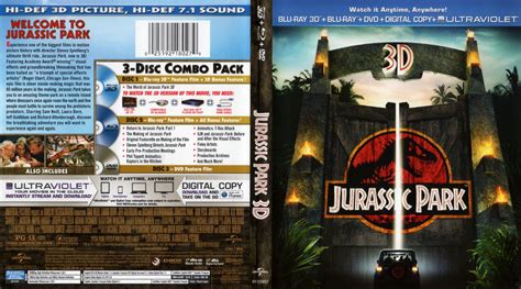 Jurassic Park 3D - Movie Blu-Ray Scanned Covers - Jurassic Park 3D :: DVD Covers