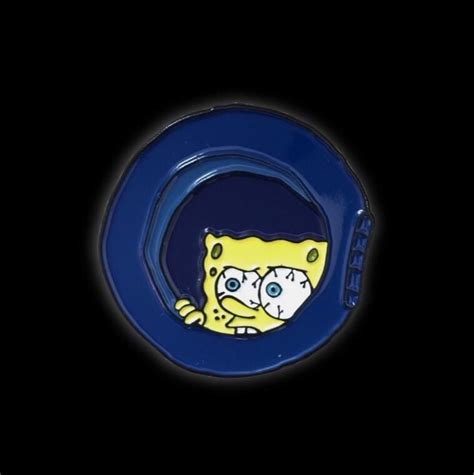 Spongebob Window Meme Enamel Pin | Spongebob Meme collectible flair for ...