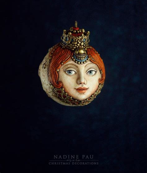 "Moon" Christmas decorations. Nadine Pau 2016 Papier mache. #christmasdecorations # ...