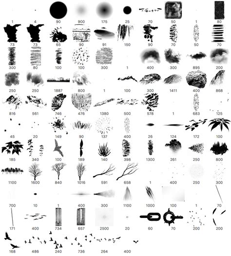 106 Concept Art Brushes - Photoshop brushes