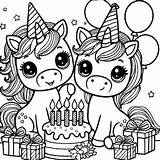 Unicorn Coloring Birthday The Cutest Free Pages sketch template