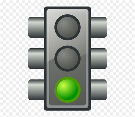 Green Traffic Light - Traffic Light Clipart Green, HD Png Download - vhv