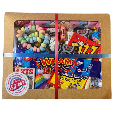 English Retro Sweets Gift Box Contains 28 Items Chewy Sweets Retro ...