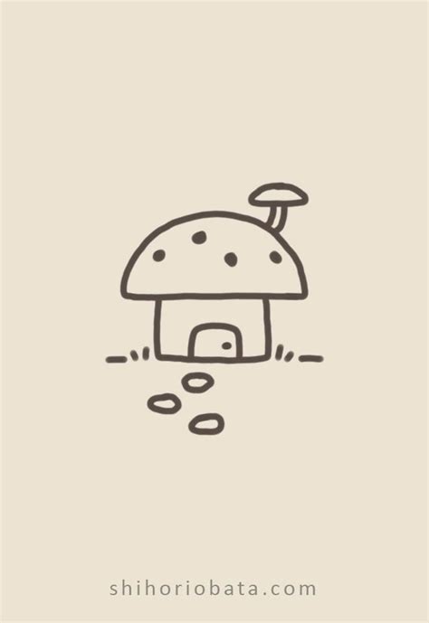 20 Easy Mushroom Drawing Ideas in 2022 | Cute doodles drawings, Cute ...