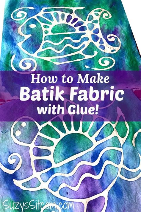 How To Make Batik Fabric With Glue | Batik fabric, Batik art, Batik diy