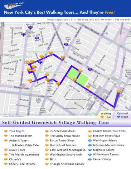 This free, self guided Greenwich Village walking tour, complete with a ...