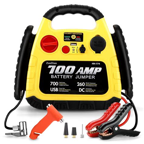 Buy ZunDianJump Starter with Air Compressor 260PSI, 1000A Portable Car Jump Starter, 4-in-1 ...