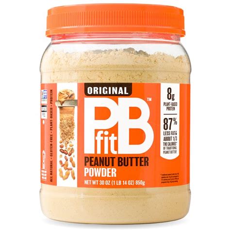 PBfit All-Natural Peanut Butter Powder, Powdered Peanut Spread From Real Roasted Pressed Peanuts ...