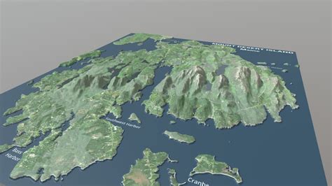 Mount Desert Island Map, Maine - 3D model by smartmAPPS [10e1cfd ...