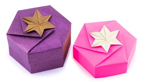 Origami Hexagonal Gift Box Tutorial Paper Kawaii Origami Box | My XXX Hot Girl