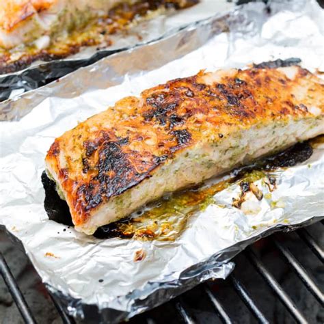 Sweet and Saucy Charcoal-Grilled Salmon with Lime-Jalapeno Glaze ...