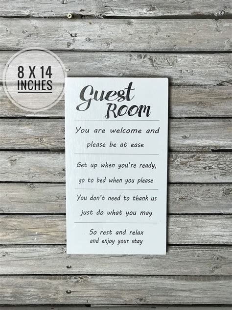 Guest Room Sign Welcome Sign Family Friends Be Our Guest | Etsy