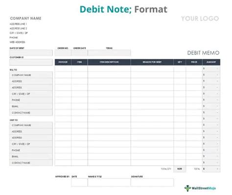 Debit Note - Meaning, Format, Examples, Accounting Entry