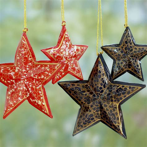 UNICEF Market | Artisan Crafted Wooden Star Christmas Ornaments (Set of ...