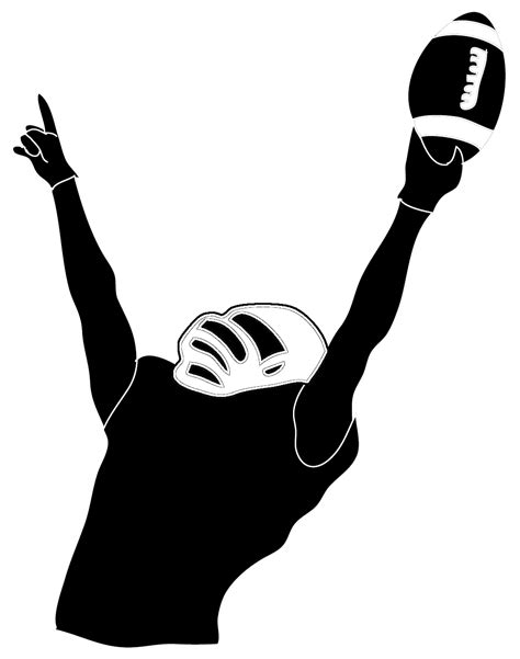 victory-football-player | Football silhouette, Silhouette people ...