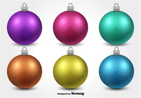 Colorful Christmas Ornament Vectors - Download Free Vector Art, Stock ...