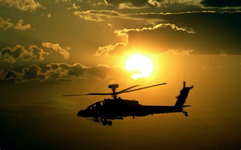 Apache helicopter sunset wallpaper | 1920x1200 | #34161