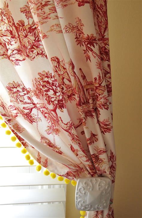 Sketch of Red Toile Curtains Decorating ideas | Toile curtains, Red toile curtains, Red toile